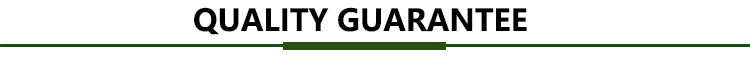 Quality guarantee Quality guarantee