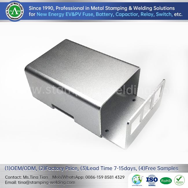 Aluminum stamping plate radiator shell