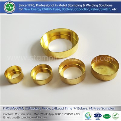 Tutup ujung sekering kuningan untuk sistem pengisian mobil