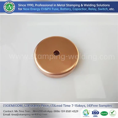 Topi luar tembaga untuk sekering EV