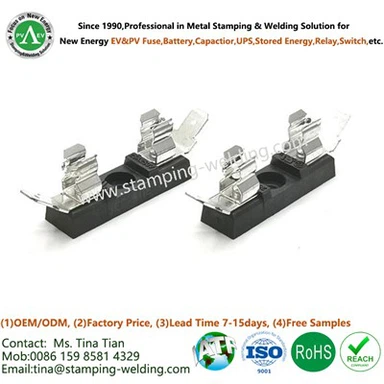 Dudukan Sekring Klip Baja Pegas