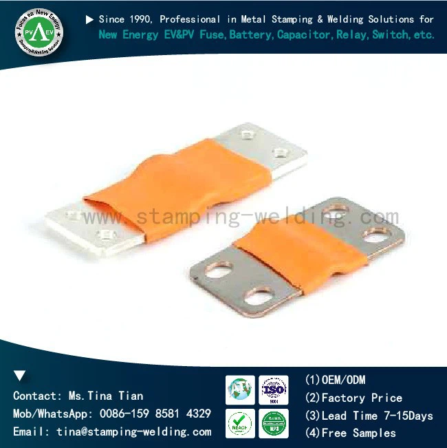 Custom PVC Dipping Nickel Plated Battery Copper Bus Bar Manufacturer