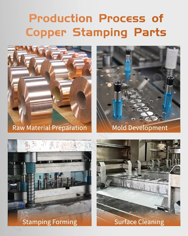 Production process of Copper stamped components Production process of Copper stamped components