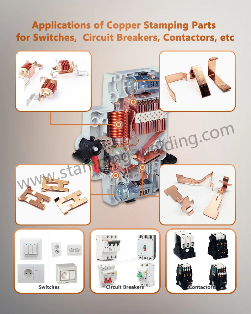 Applications of Copper stamped components Applications of Copper stamped components