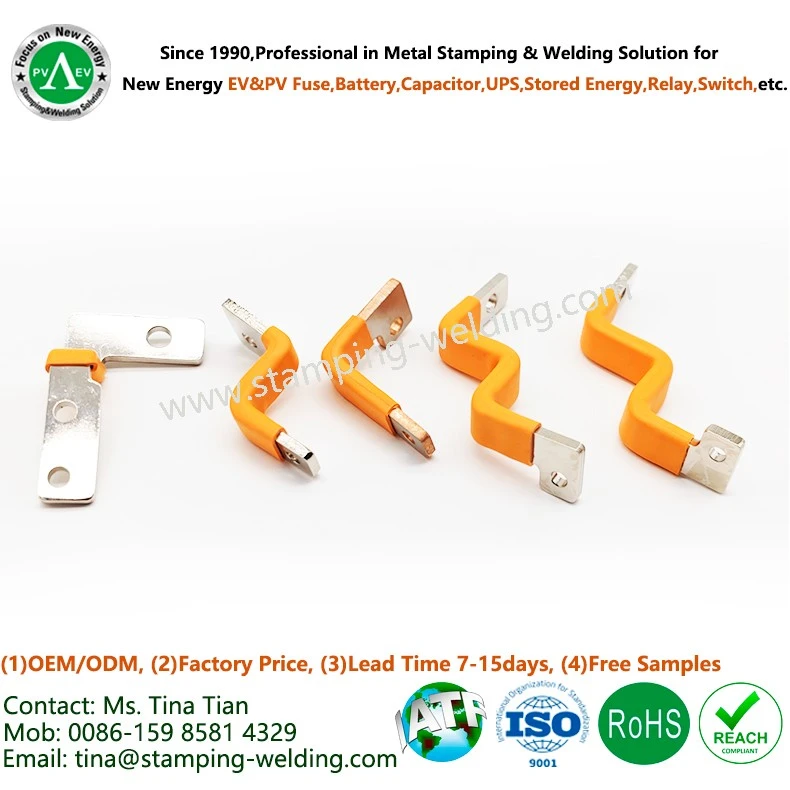 Plastic Dipping Electric Copper Busbar Custom Made