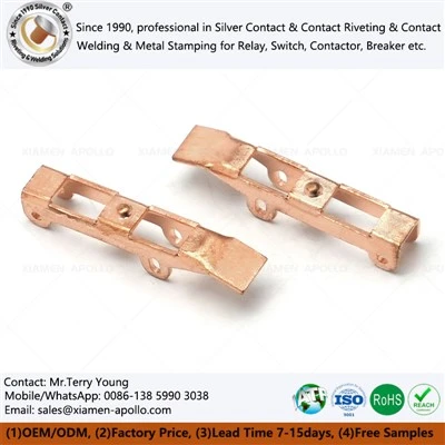 Menekan Bagian Penghubung Bending Stamping Tembaga
